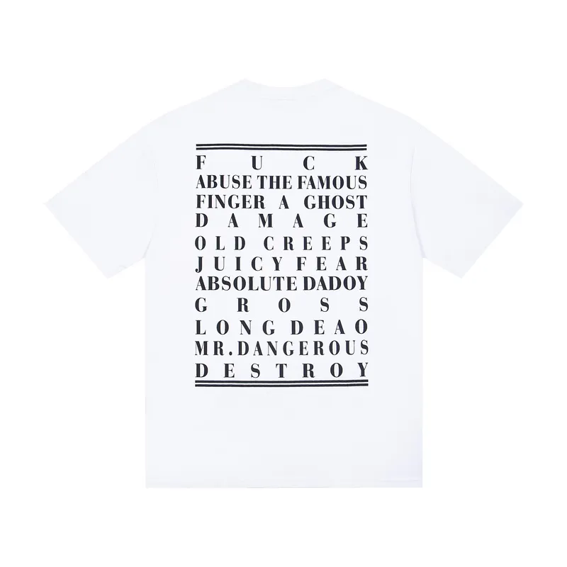 110💰S12# Meichao SAINT white ink direct-injection pure cotton 260g loose short-sleeved T-shirt black, white gray S-XL